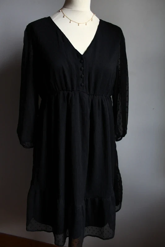 Vestido preto fluido Kiabi – photo 3